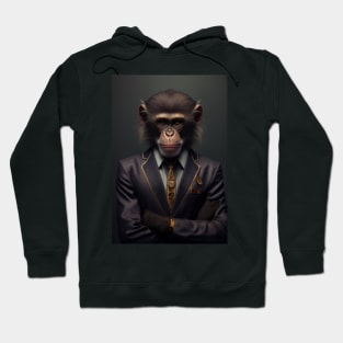 Adorable Wild Monkey In A Suit Animals Hoodie